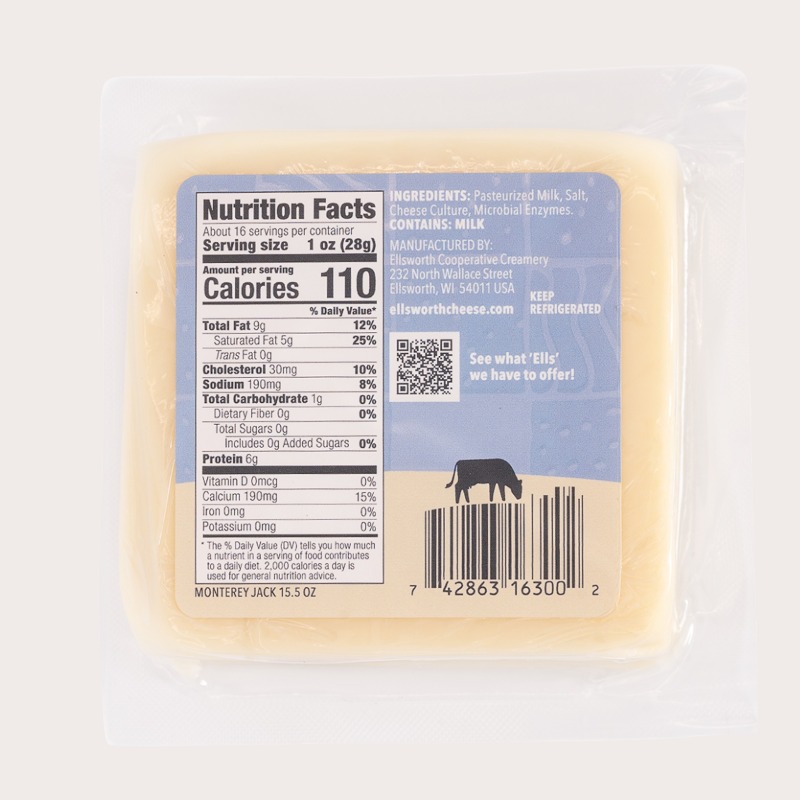 15.5 oz Monterey Jack Cheese - Image 2