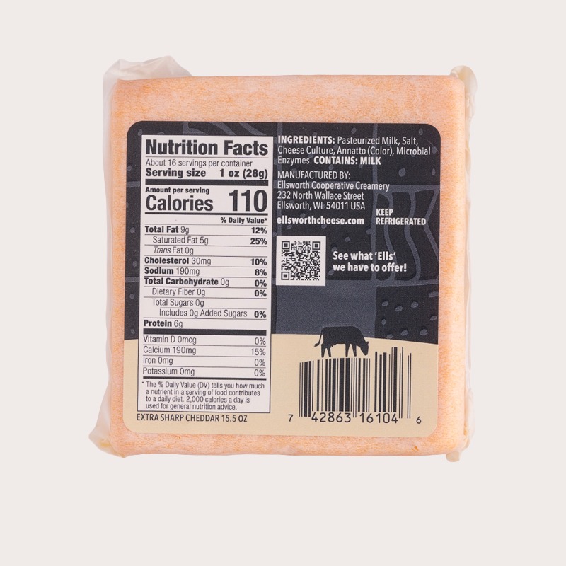 15.5 oz Extra Sharp Cheddar Cheese - Image 2