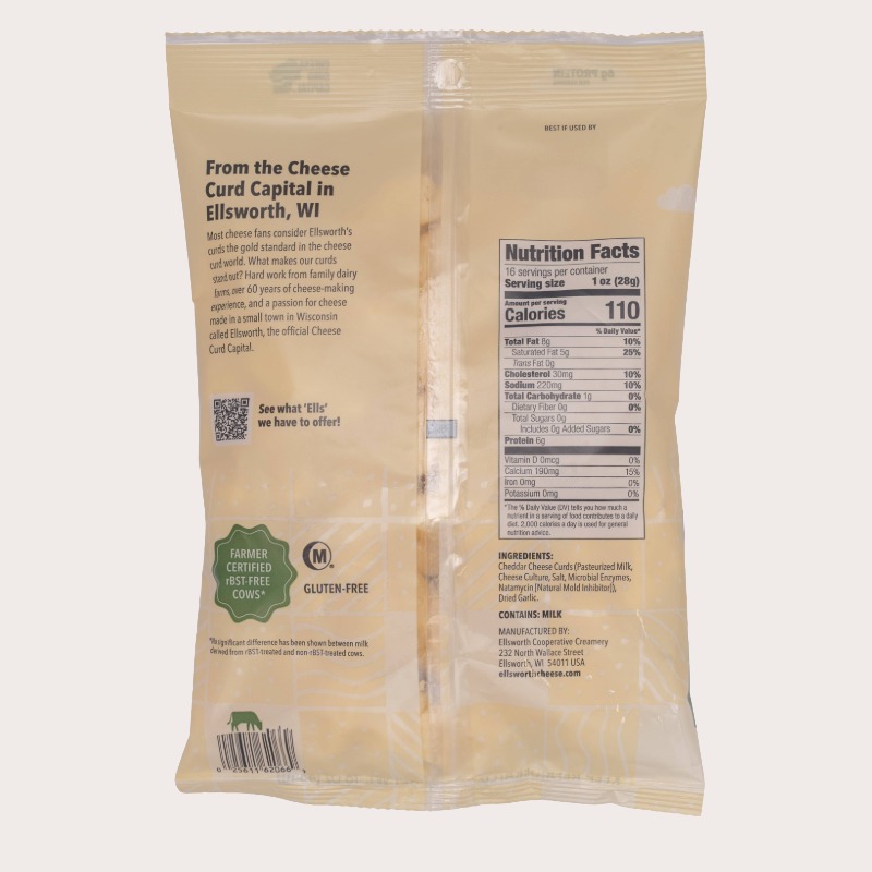 16 oz Garlic Cheddar Cheese Curds - Image 2