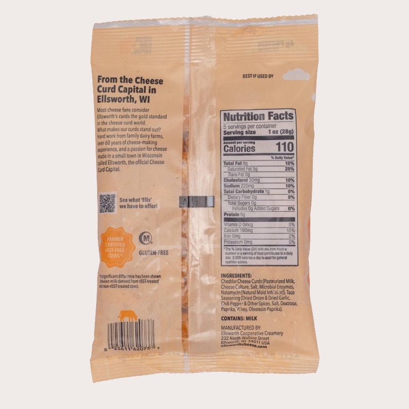 5 oz Taco Cheddar Cheese Curds - Image 2
