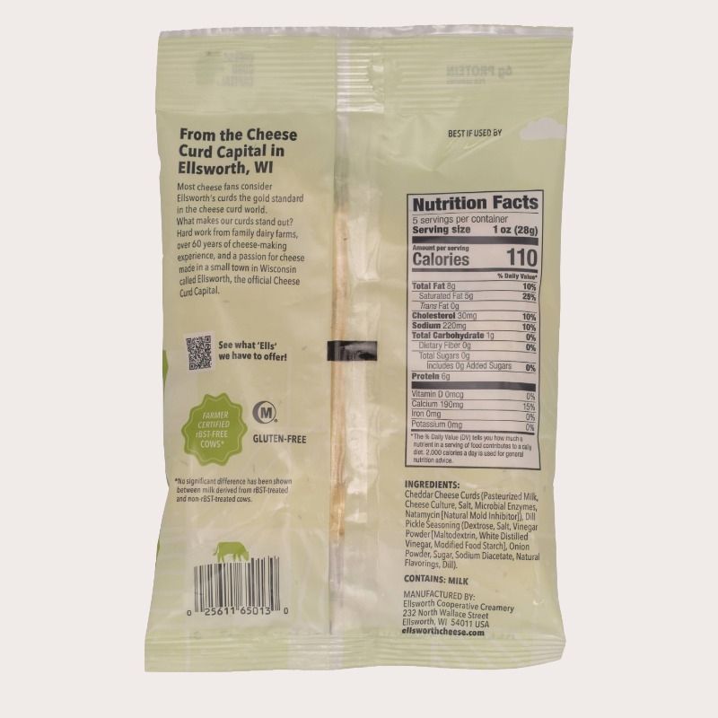5 oz Dill Pickle Cheddar Cheese Curds - Image 2