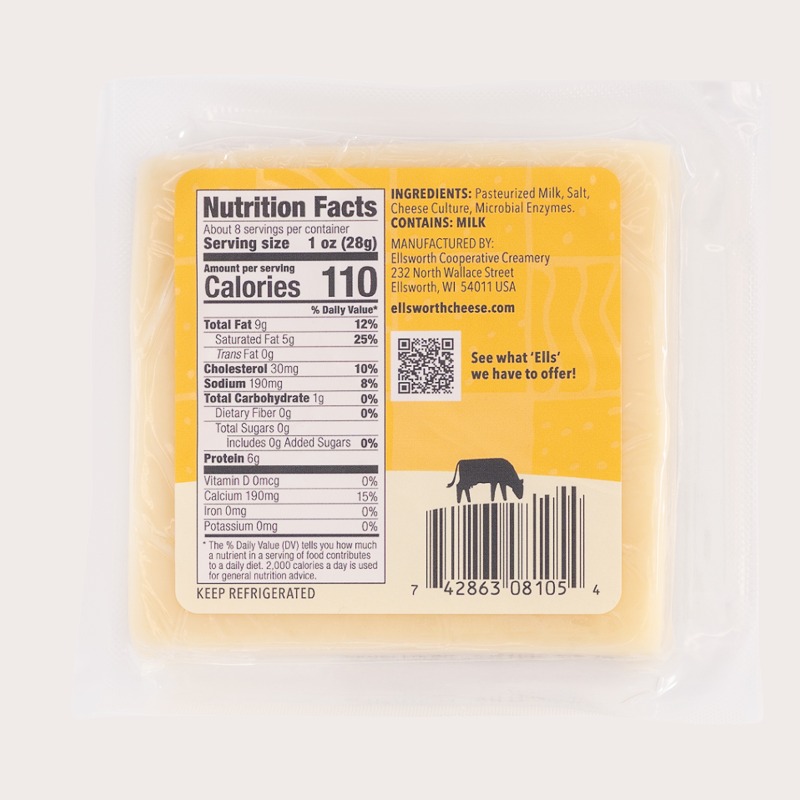 7.5 oz White Cheddar Cheese - Image 2