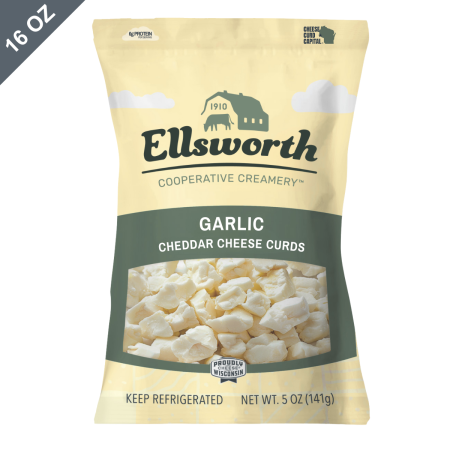 16 oz. Garlic Flavor Natural Cheddar Cheese Curds