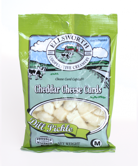 5 oz Dill Pickle Cheese Curds Ellsworth Cooperative Creamery