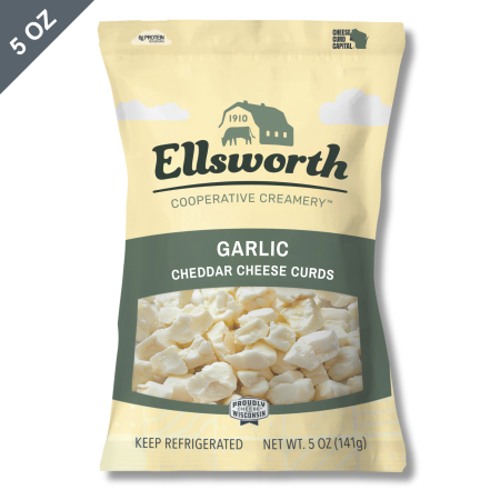 5 oz Garlic Flavor Natural Cheddar Cheese Curds