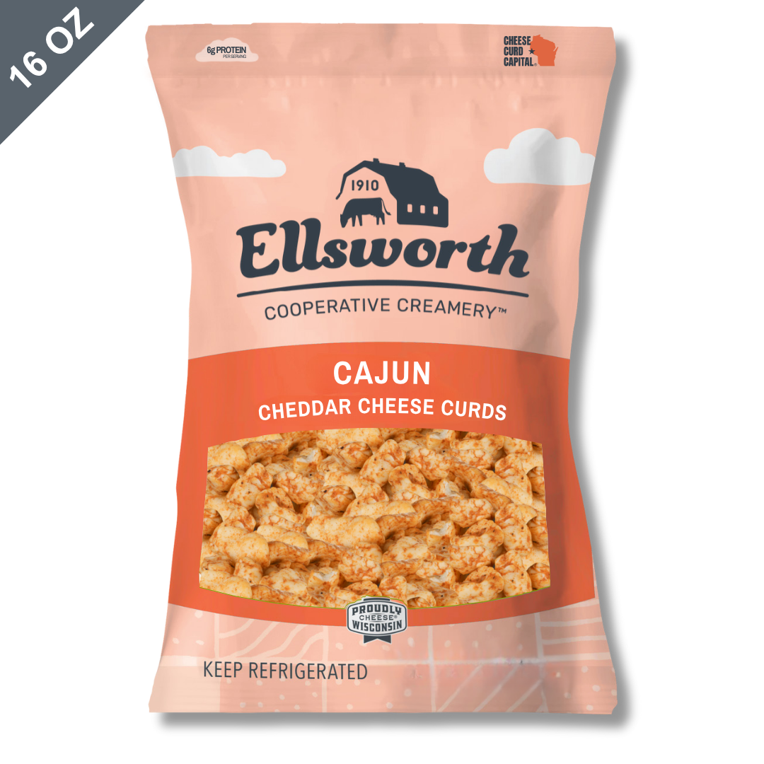 16 oz. Cajun Flavor Natural Cheddar Cheese Curds