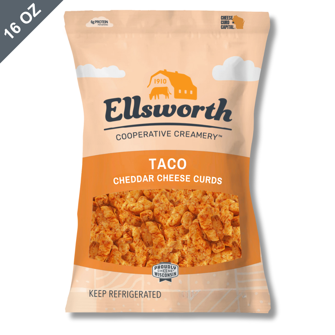 16 oz. Taco Flavor Natural Cheddar Cheese Curds